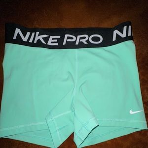 Teal Nike pro spandex